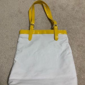 Yellow & White Bag